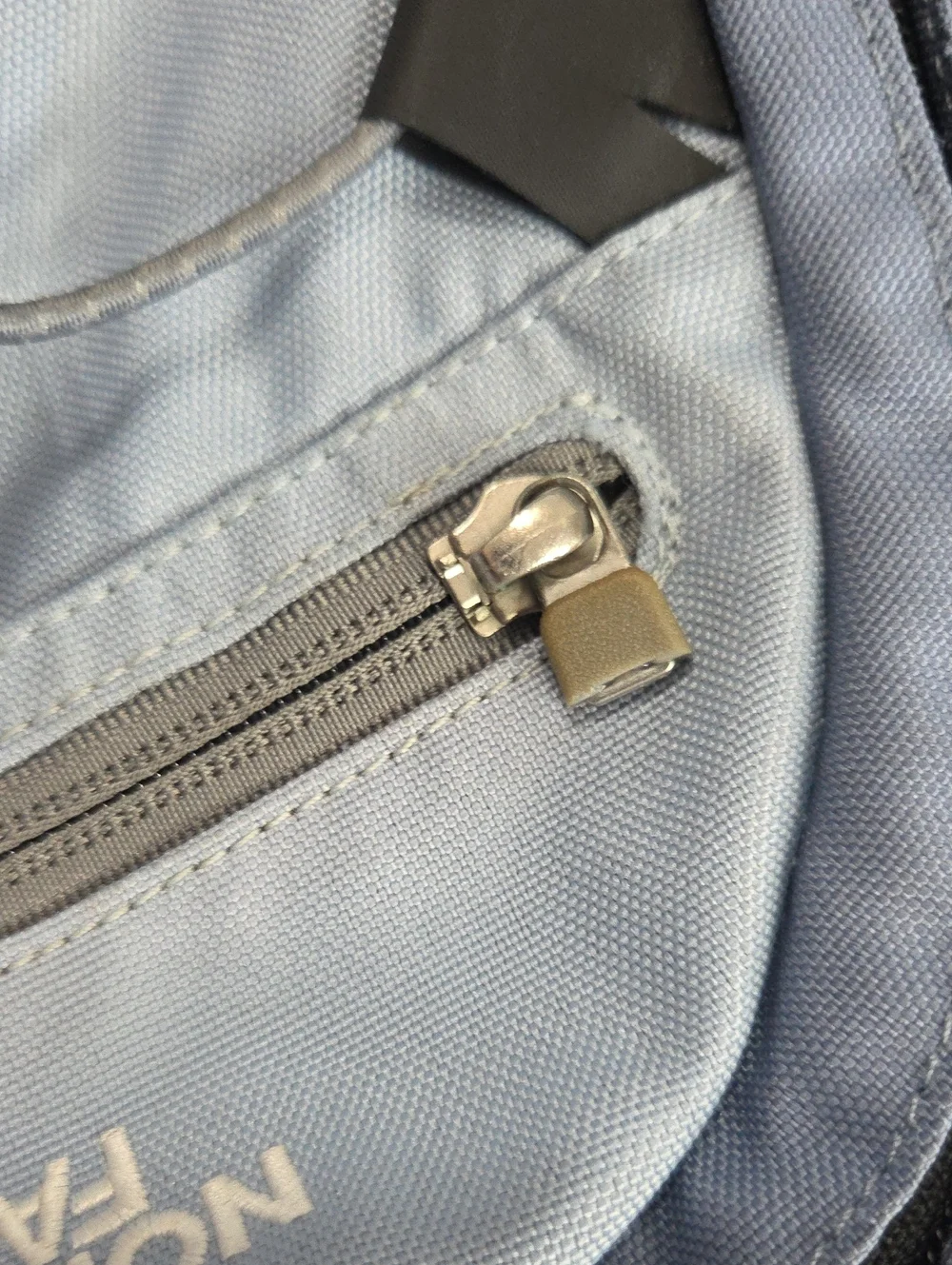 The North Face Isabella Light Blue and Gray Backpack